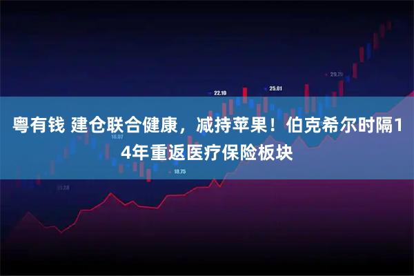 粤有钱 建仓联合健康,减持苹果!伯克希尔时隔14年重返医疗保险板块